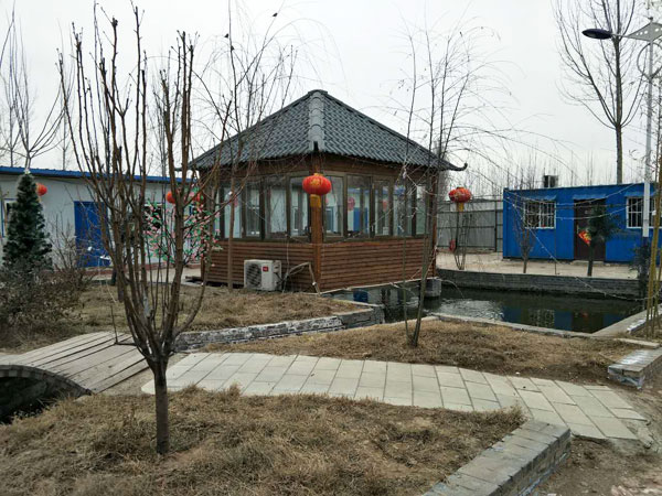 氨水厂家厂房一角